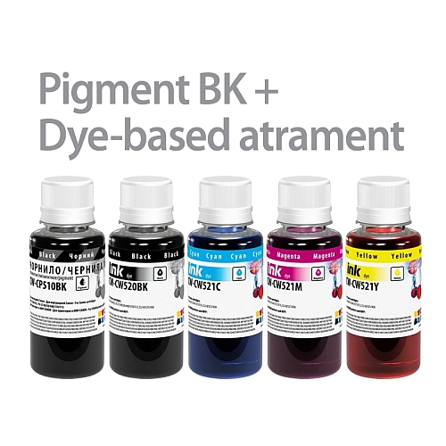 canon 5x100ml pigmentbk+dyebased